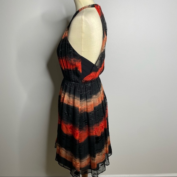 Alice + Olivia NWT red black halter a line dress - Picture 4 of 11